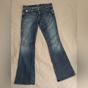 7 For All Mankind (Size 31) ‘A Pocket’ blue boot cut jean Style U130080U/003462